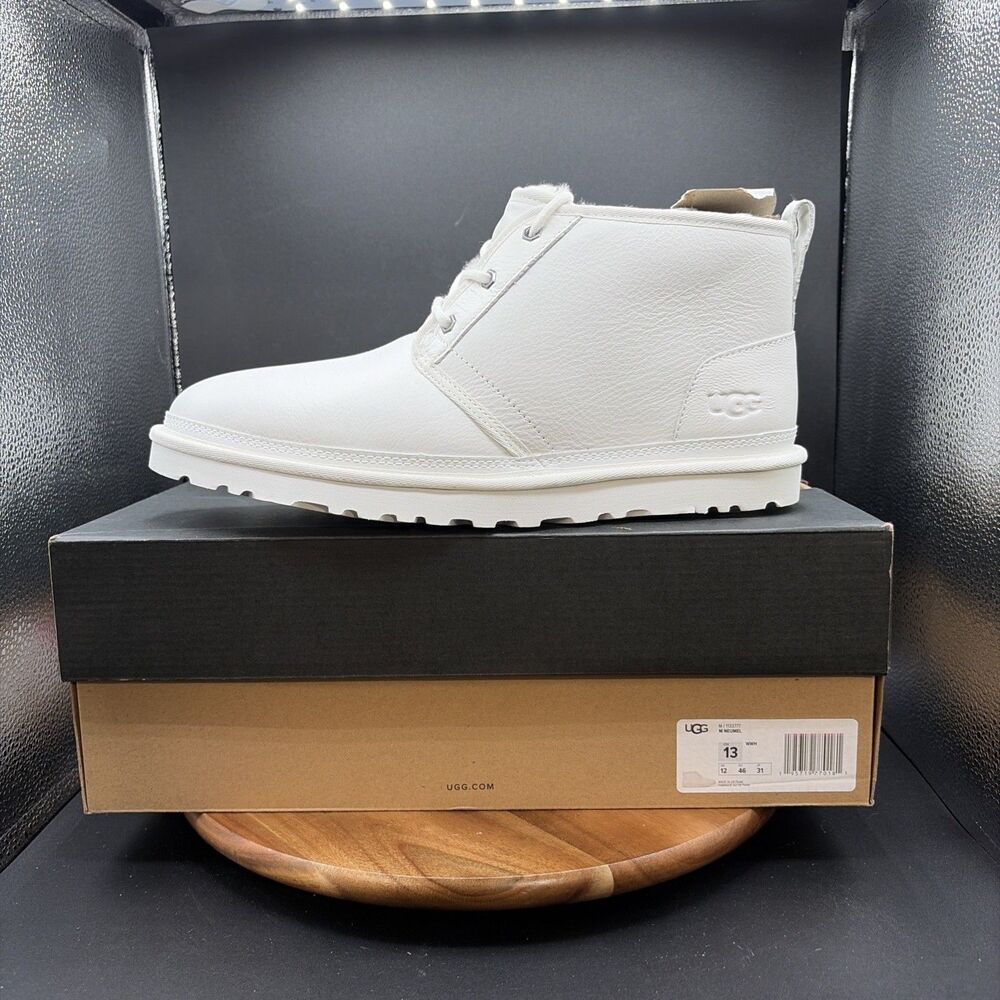 Ugg Neumel Leather White Mens Size 13 Winter Boots 1133777-WWH